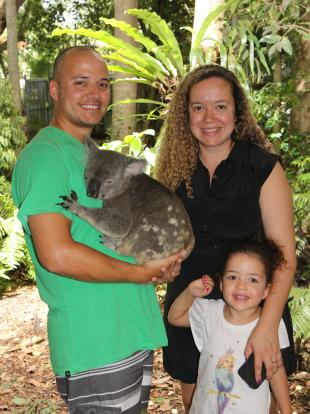 Pedro's family at Lone Pine Koala Sanctuary 